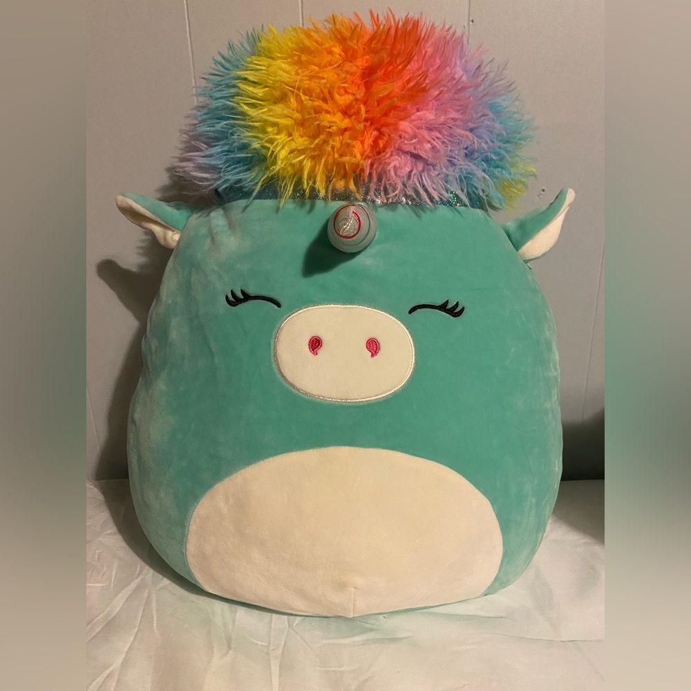 Blue Unicorn Squishmallow